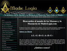 Tablet Screenshot of madrelogia.com